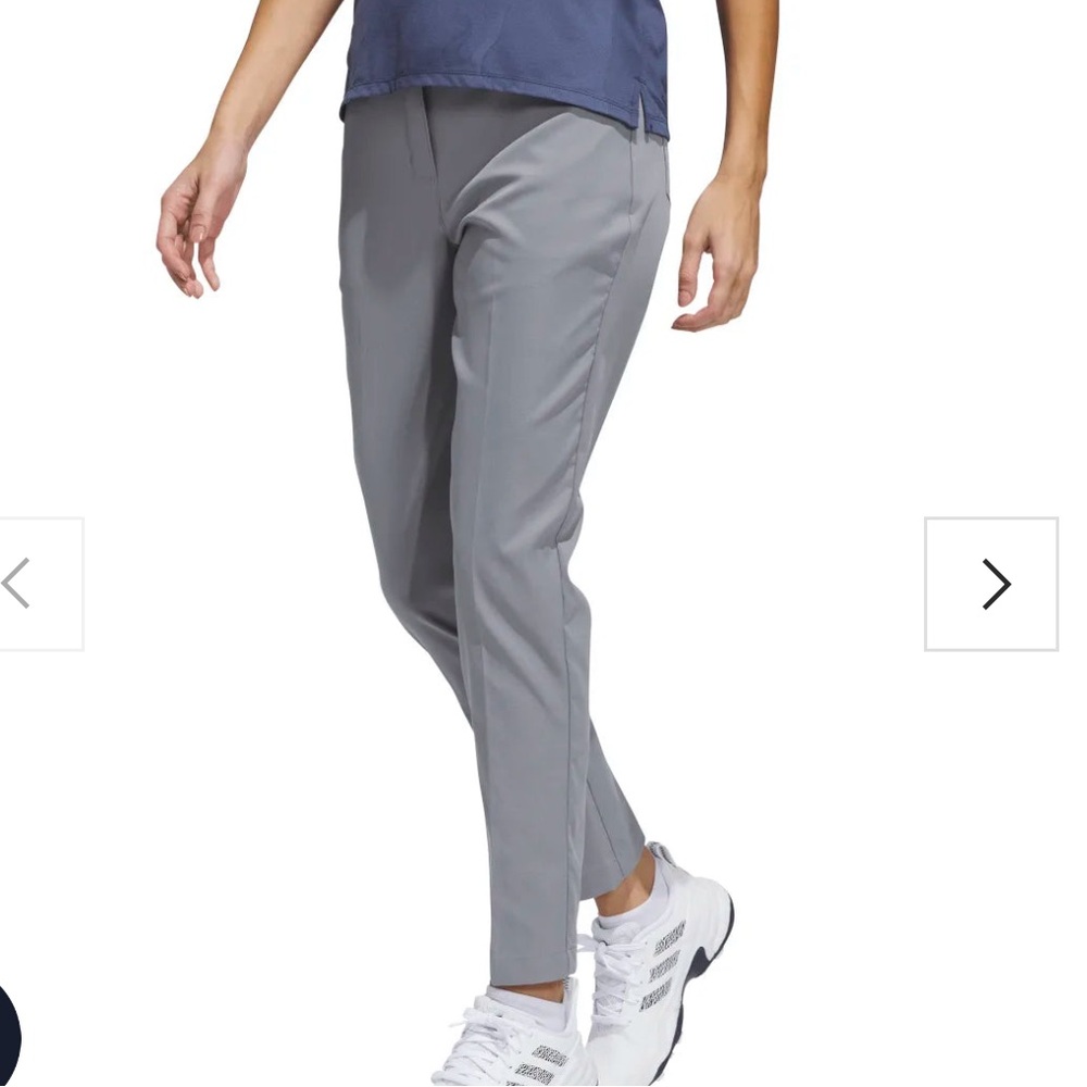 adidas Women's Straight Leg Pants in Light Gray